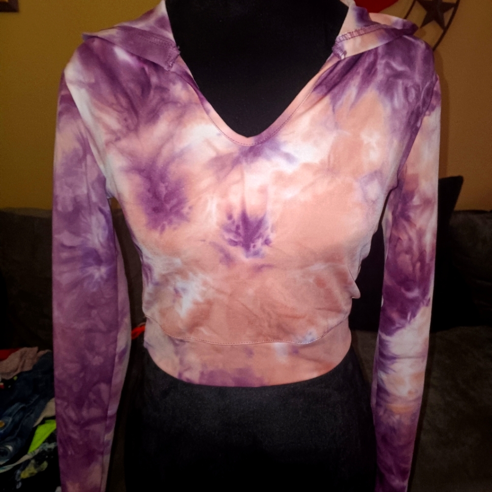 Women's hoodie crop top